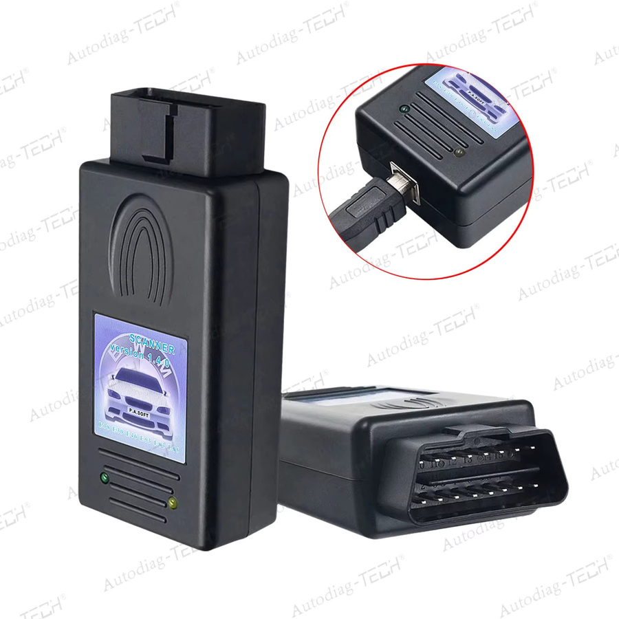 OBD2-Diagnosegerät V1.4.0 Codeleser und automatischer Diagnosescanner für BMW 3er 5er 7er sowie X5 und X7 Serien in Schwarz - Bild 3