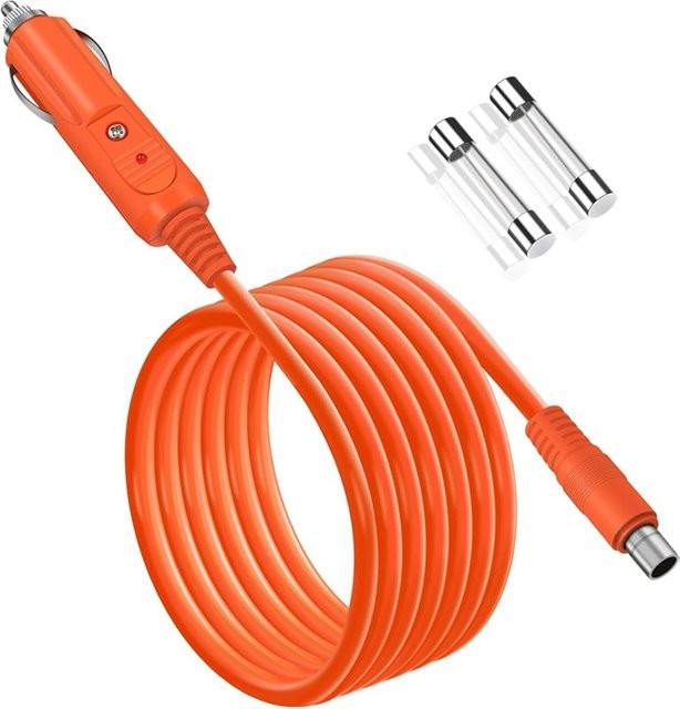 HHO Auto Ladekabel für Jackery Portable Power Station mit DC8020 Stecker, 14AWG, Länge: 2 m, Farbe: Orange - Bild 1