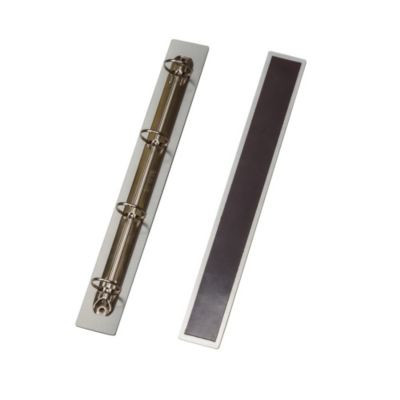 Djois Ringbuchleiste A4 aus Recycling-Aluminium in Silbergrau mit 4-Ring-Mechanik für bis zu 250 Blatt - Bild 2