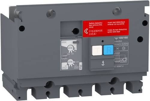 Schneider Electric VigiPacT Fehlerstromschutz-Zusatzmodul RCD für EasyPact CVS 100/160, 4-polig, grau - Bild 1