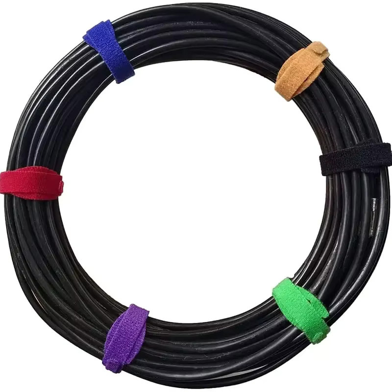 20 Stück wiederverwendbare Kabelbinder aus Nylon mit Klettverschluss und doppelseitigem Klebeband in Multicolour - Bild 3