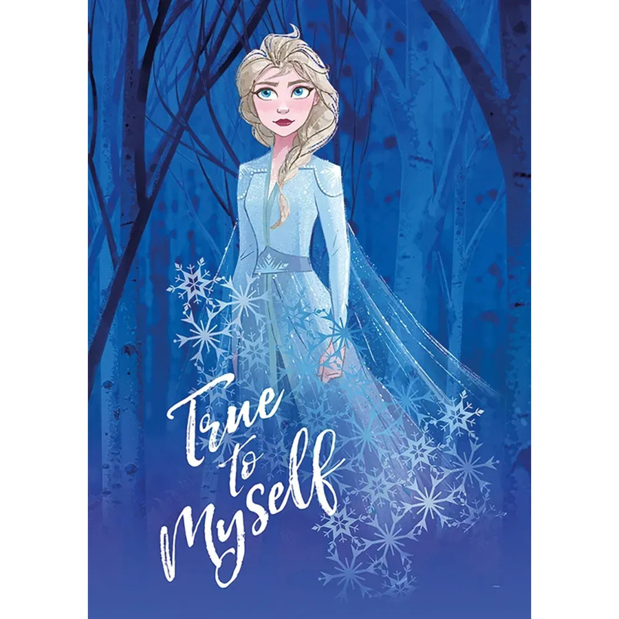 Komar Wandbild Frozen Elsa Myself, Farbe: Blau, Breite: 50 cm, Höhe: 70 cm - Bild 2