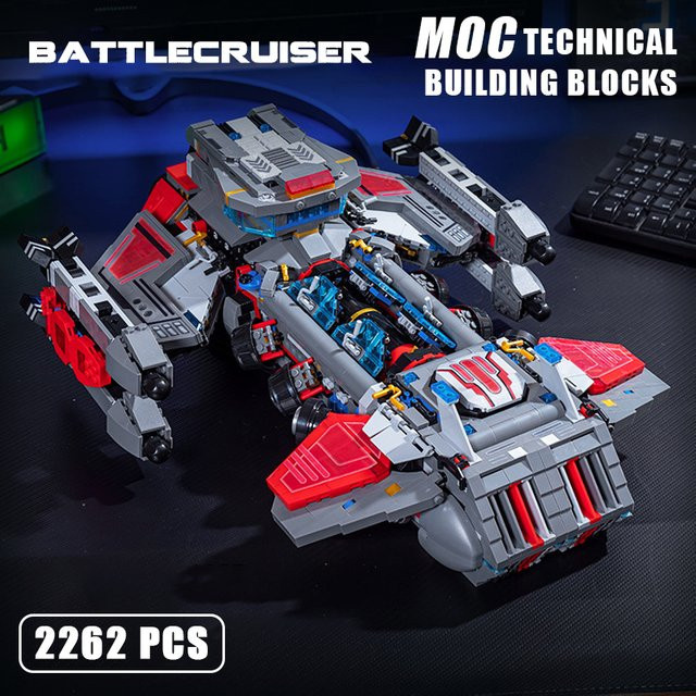 BXA Starcraftes War Battlecruiser Modell, Bausteine, Raumschiff - Bild 1