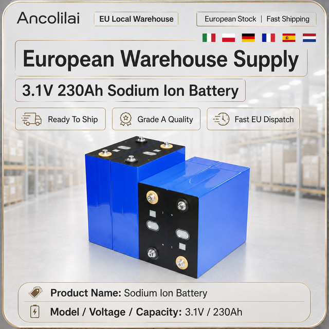 Ancolilai Natrium-Ionen-Batterie Klasse A Wiederaufladbare Zelle 2,95V 3,1V 230Ah für Solar RV EV UPS und DIY Batteriepacks - Bild 1