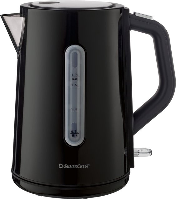 SILVERCREST Wasserkocher SWKC 3000 G3 in Schwarz mit 1,7 l Fassungsvermögen, Kalkfilter und Abschaltautomatik - Bild 1