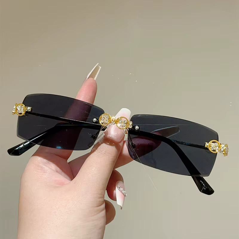 KAMMPT Sonnenbrille Rechteckig, randlos, Metall, Damen - Bild 1