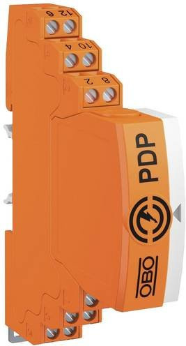 OBO Bettermann Datenleitschutzgerät PDP-2x2-5-D-OS Überspannungsschutz für 40mm Sammelschiene, 10 kA, Orange - Bild 1