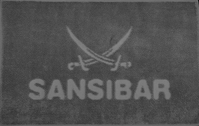 Badematte SANSIBAR PEBBLE aus Baumwolle in Anthrazit und Grau, B/T: 90 x 60 cm - Bild 1