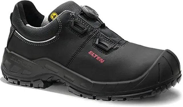 Elten Sicherheitshalbschuh Laurenzo Boa Low ESD S3 aus Rindleder in Schwarz Gr. 50 - Bild 1