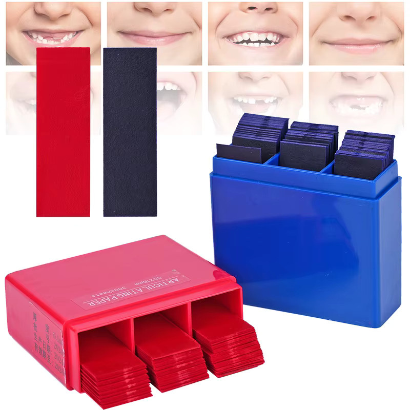 JIECARE Dental-Beißpapier, rot und blau - Bild 3