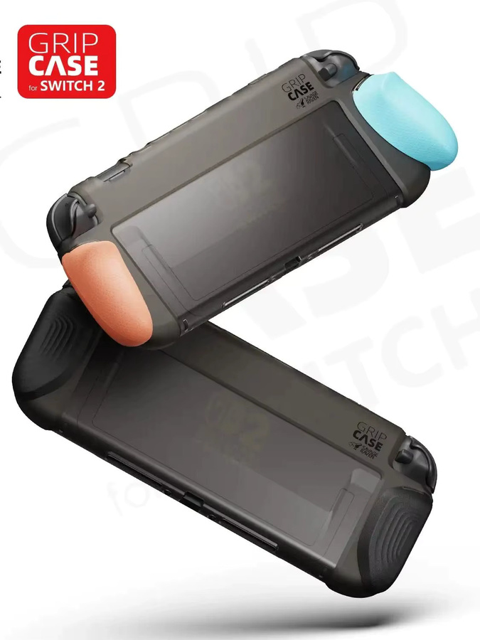 Skull & Co. GripCase Savage Raven Schutzhülle für Nintendo Switch 2 mit austauschbarem ergonomischem Griff in Schwarz - Bild 4
