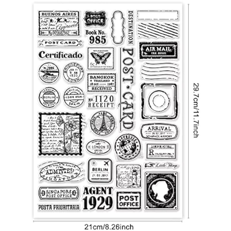 Transparenter Silikon-Poststempel für DIY-Scrapbooking und Kartenherstellung - Bild 3