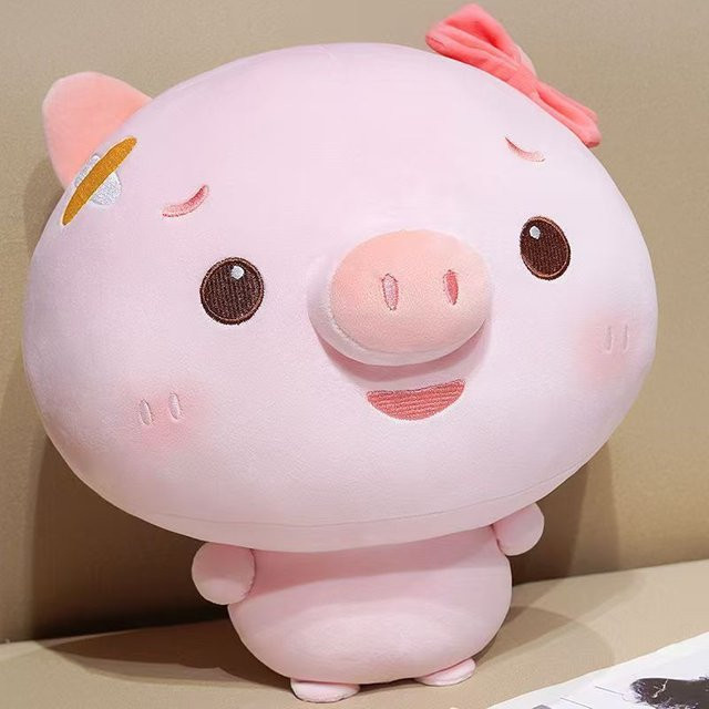 Yiran toy Kuku Schwein Plüschtier Kissen, Rosa, ab 14 Jahre - Bild 1