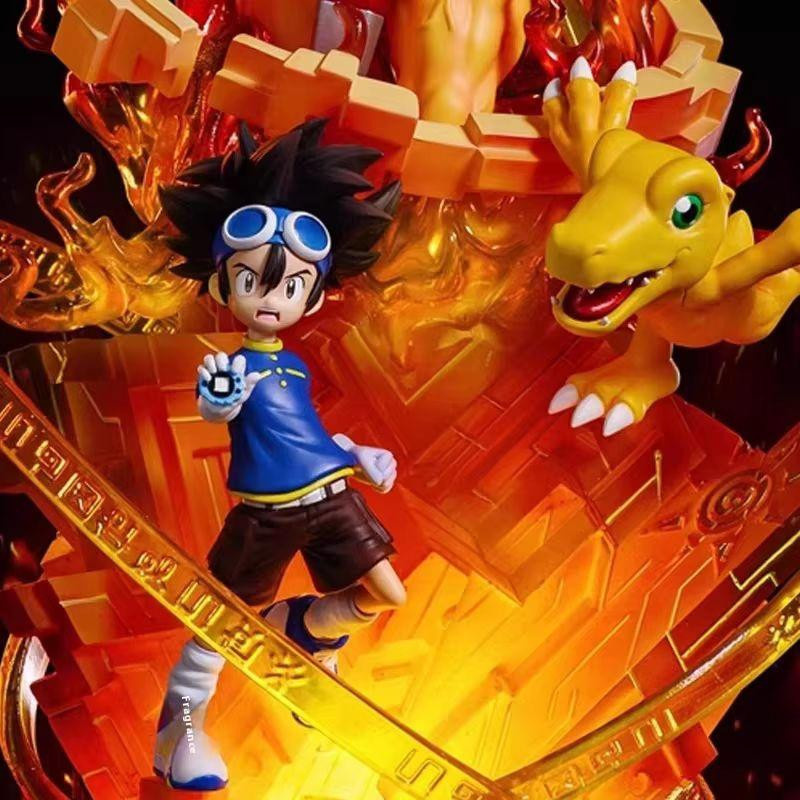 Digimon Anime Desktop-Ornament Tyrannosaurus Statue von Discover Intime, handgemachte GK Sammlerfigur in Multicolor, Höhe: 36,0 cm - Bild 3