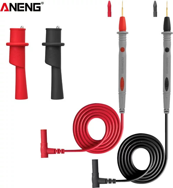 ANENG Messleitungskit PT1031 PT1032 Universelle Nadelspitzen-Sonden Kabel für Digitalmultimeter in Rot - Bild 1