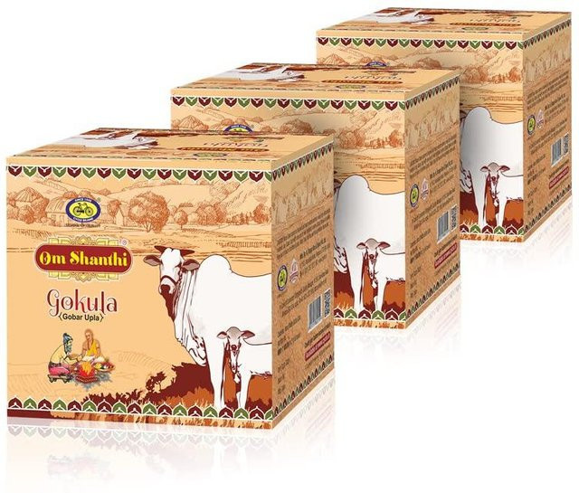 Cycle Om Shanthi Gobar Uple Trockenkuchen 3 x 8 Stück - Bild 1