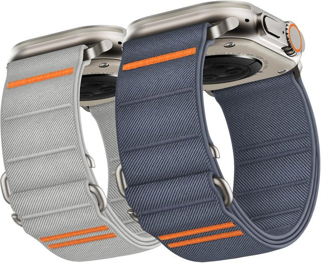 XCL Uhrenarmband Nylon, Weiß, Unisex - Bild 1