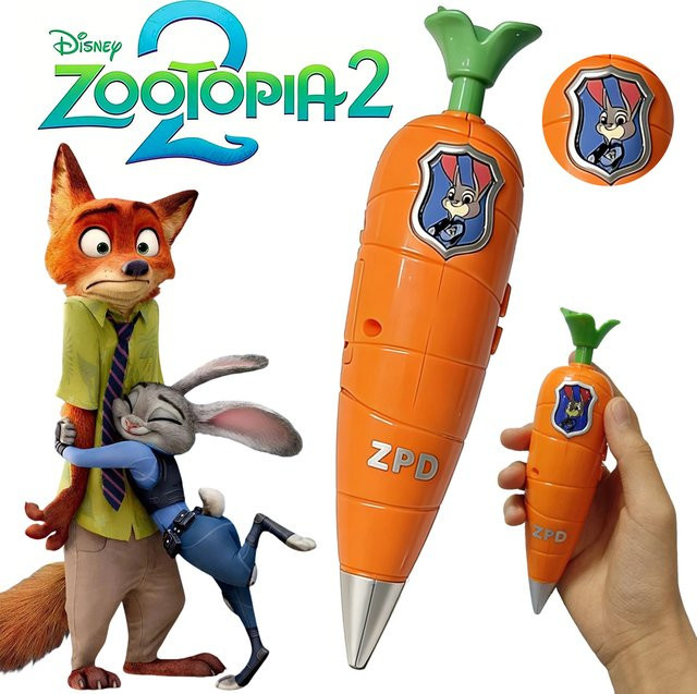 Disney Zootopia 2 Judy Hopps Karottenstift 2-in-1 Sprachstift mit 60 Sekunden Aufnahmefunktion in Orange - Bild 1