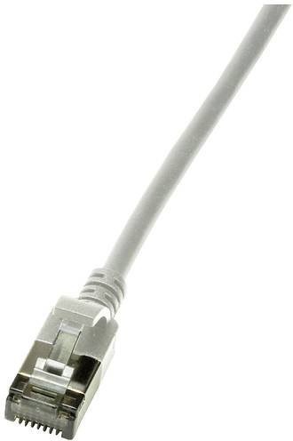 LogiLink CQ9042S RJ45 Patchkabel CAT 6a U/FTP Ethernet/LAN, Grau, Länge: 1.50 m - Bild 1