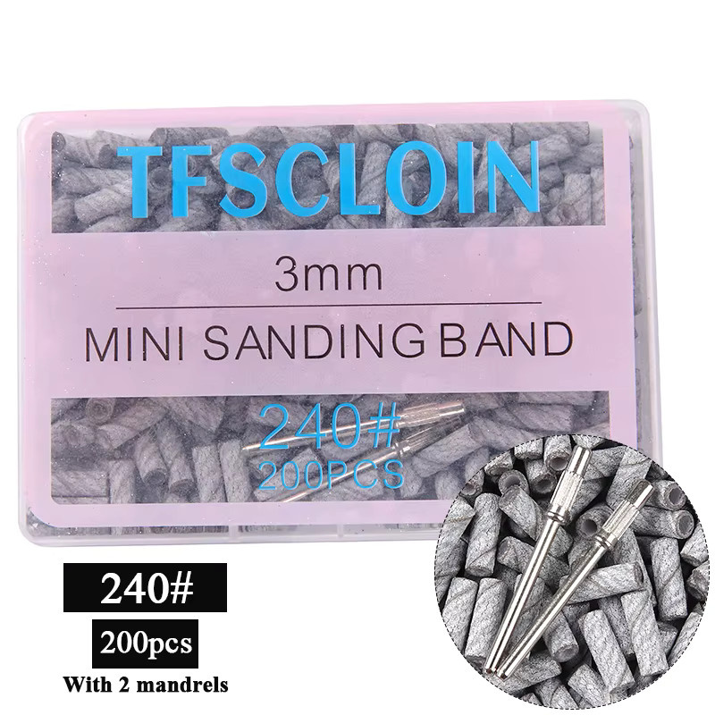 TFSCLOIN Mini-Schleifbänder mit Dorn-Set, 3 mm, Unisex - Bild 1