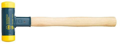 Wiha Schonhammer mittelhart mit Hickory-Holzstiel und Rund-Schlagkopf 50 mm, Gewicht: 1250 g, Länge: 385 mm - Bild 1
