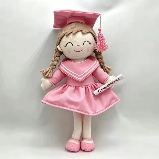 Yiran toy Abschluss Plüschtier Puppe, Rosa, 30cm - Bild 1