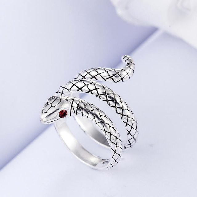 Gaabou Schlangenwickel-Fingerring, 925 Silber, Damen - Bild 1