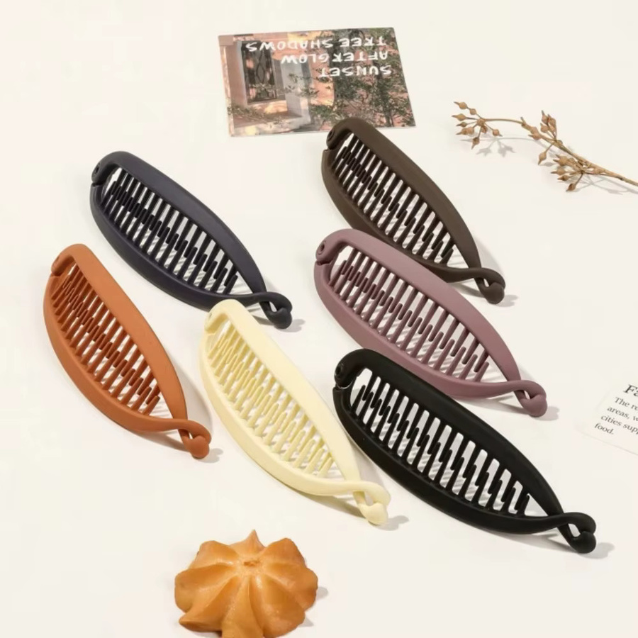 Multicolor Bananen-Haarspange, Haarkamm für Damen, dickes und feines Haar - Bild 3