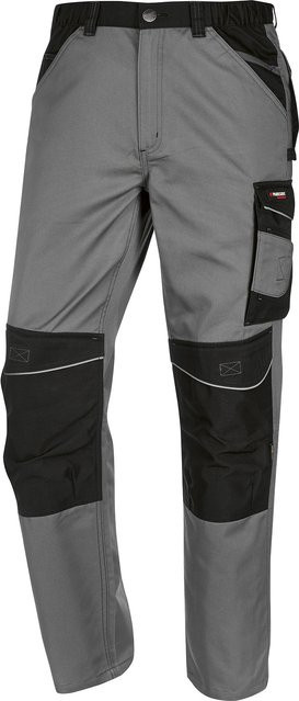 PARKSIDE PERFORMANCE Herren Arbeitsbundhose aus Poly-Cotton in Grau mit Reflexstreifen - Bild 1