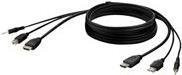 Belkin Secure KVM Combo Kabel Schwarz mit HDMI und USB, 3,05 m, 4K Unterstützung - Bild 1