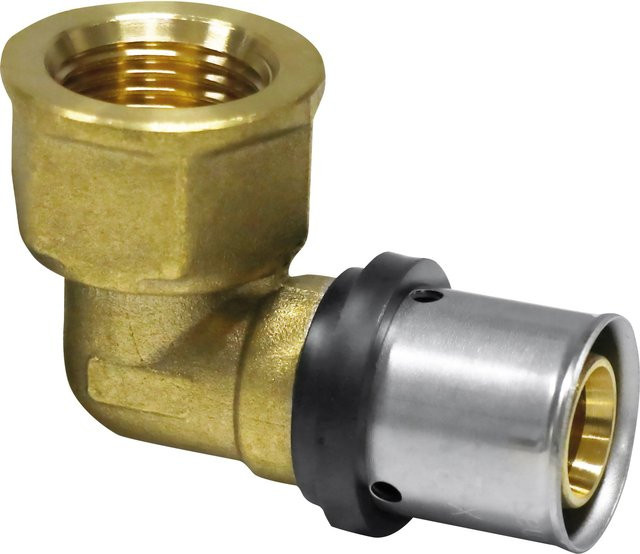 PIPETEC Press-Übergangsstück aus Messing 16 mm x Rp 1/2 Zoll - Bild 1