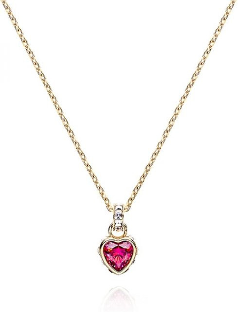 Swarovski Halskette, Herz, Rot, Kristall, Damen - Bild 1