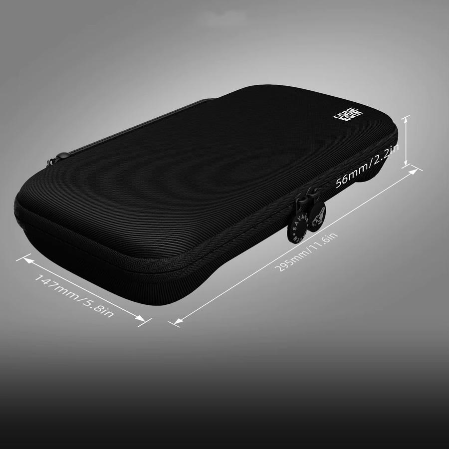 Skull & Co. Savage Raven EDC-Tragetasche für Nintendo Switch 2, tragbare Hartschalen-Aufbewahrungstasche in Schwarz - Bild 4