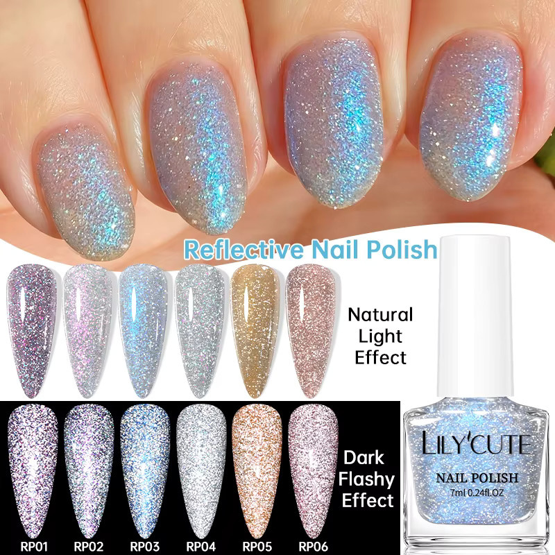 LILYCUTE Chic New Gel Nagellack, Glitter, Glänzend, 7 ml - Bild 3