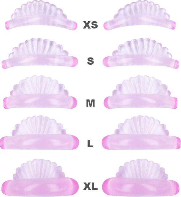 FUNMIX Lash Lift Silikon Pads, 5 Paar, 5 Größen, Unisex - Bild 1