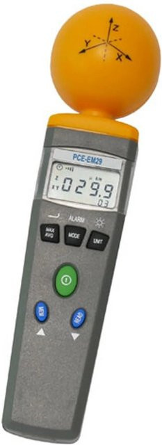 PCE Instruments Elektrosmog- und Strahlungsmessgerät PCE-EM 29 in Schwarz-Gelb - Bild 2