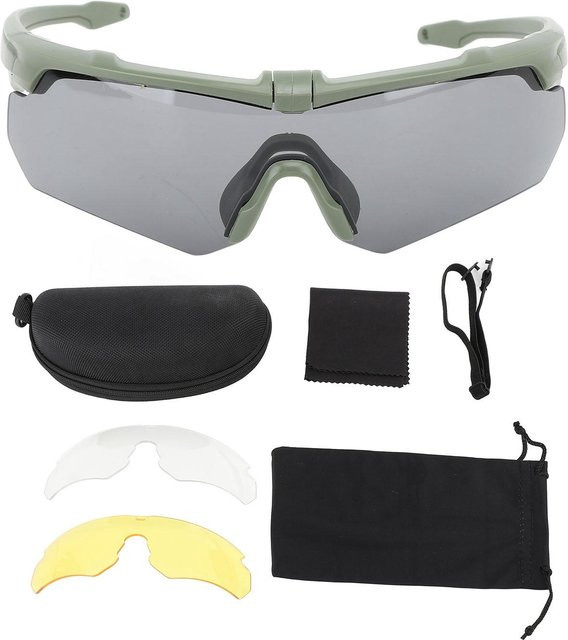 DIYelecs Sportsonnenbrille, Vollrand, Kunststoff, Green - Bild 1