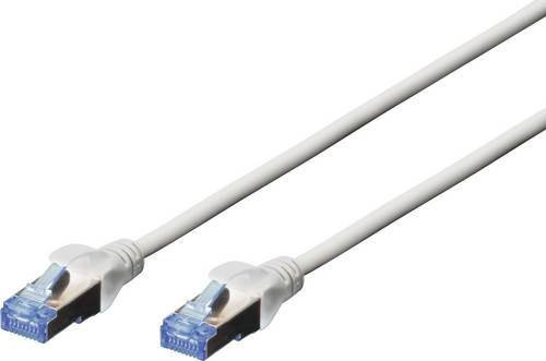 DIGITUS Patchkabel RJ45 SF/UTP Cat5e Ethernet LAN grau, Länge: 5,00 m - Bild 1