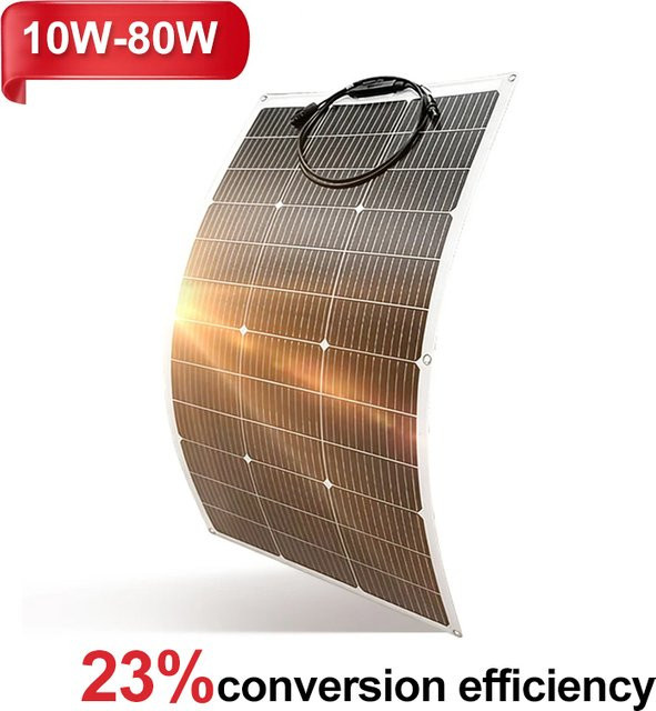 PVSO Flexible Monokristalline Photovoltaik-Solarpanels für Wohnmobile und Yachten (12V/24V) - Bild 1