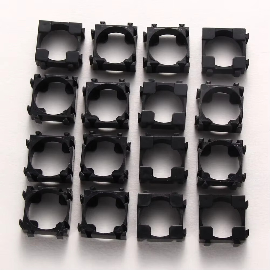 ALLOYSEED 18650 Lithium-Batterie-Halterung für zylindrische Li-Ionen-Akkus, Kunststoff, Schwarz - Bild 4