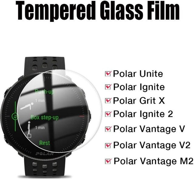 YIFILM Displayschutzfolie aus gehärtetem Glas, Schwarz, Unisex - Bild 1