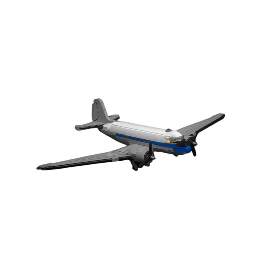 Gobricks MOC Douglas DC-3 Lufthansa, Flugzeug, Bausteine - Bild 2