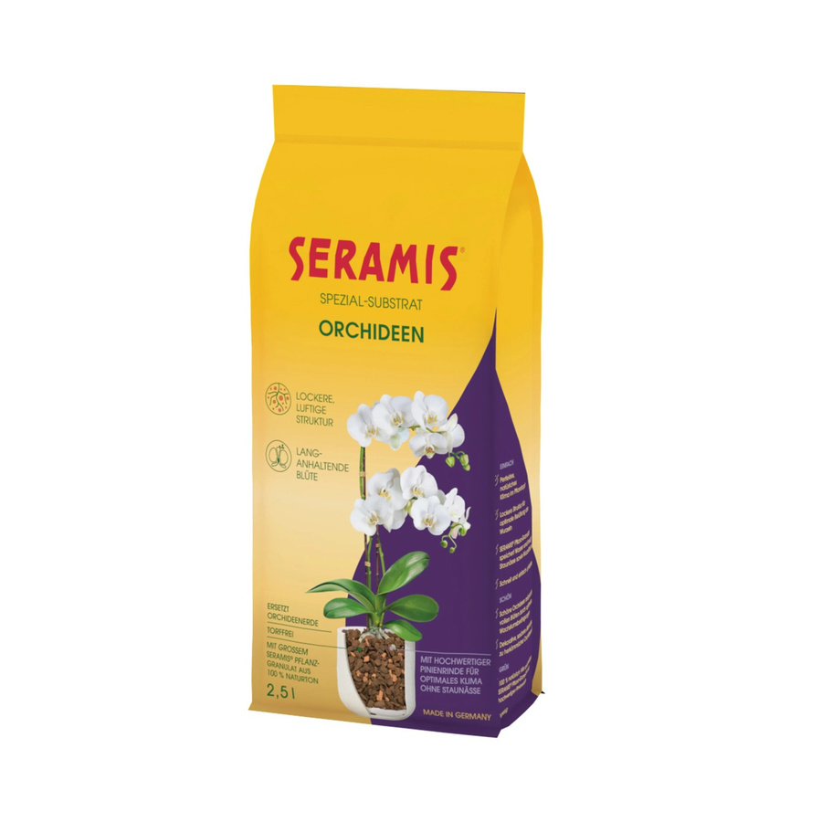 Seramis Spezial-Substrat für Orchideen mit grobem Tongranulat und Pinienrinde - Bild 2