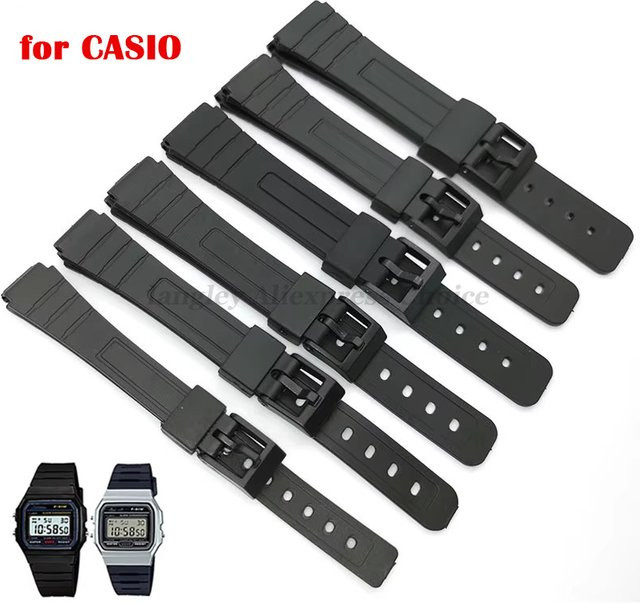 Uhrenarmband Silikon, Schwarz, Unisex - Bild 1