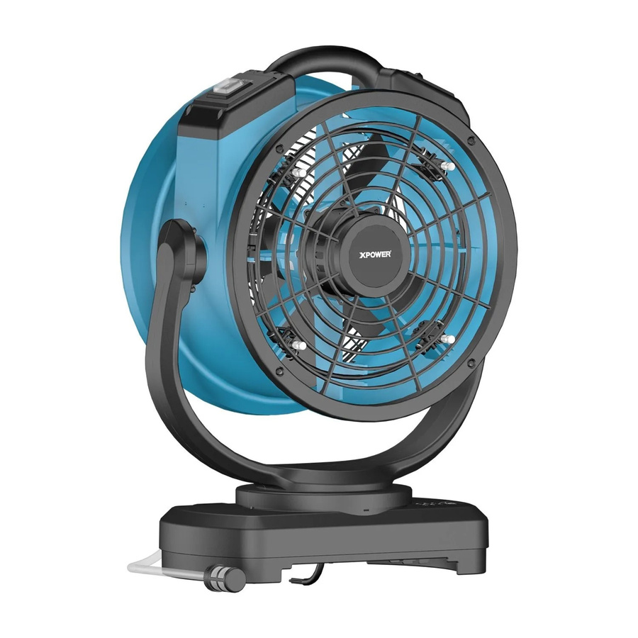 Xpower FM-88W Outdoor-Nebelventilator in Blau mit integrierter Pumpe und 3 Geschwindigkeiten - Bild 2