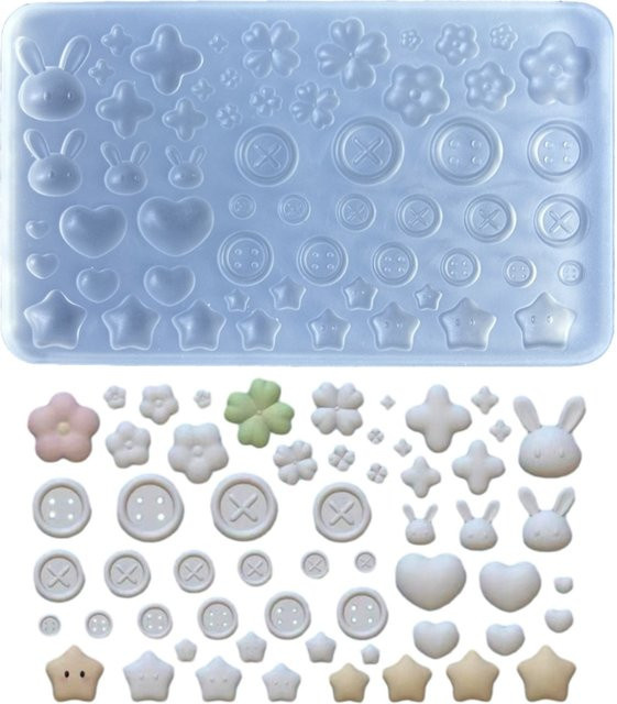 JAVRICK Silikon-Gussform, Knopf-Zubehör, Schmuckherstellungswerkzeug - Bild 1