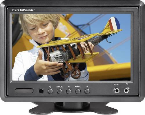 Renkforce T-701B Auto LCD-Monitor 7 Zoll in Schwarz - Bild 1