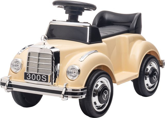 AIYAPLAY Rutschauto Mercedes-Benz 300S Beige mit Anti-Überschlag-Vorrichtung für 18-48 Monaten - Bild 1