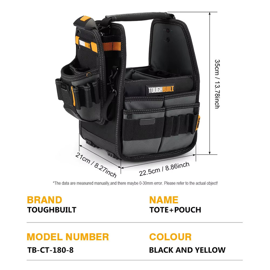 TOUGHBUILT Werkzeugaufbewahrungstasche TB-CT-180-8 8 Zoll - Bild 6