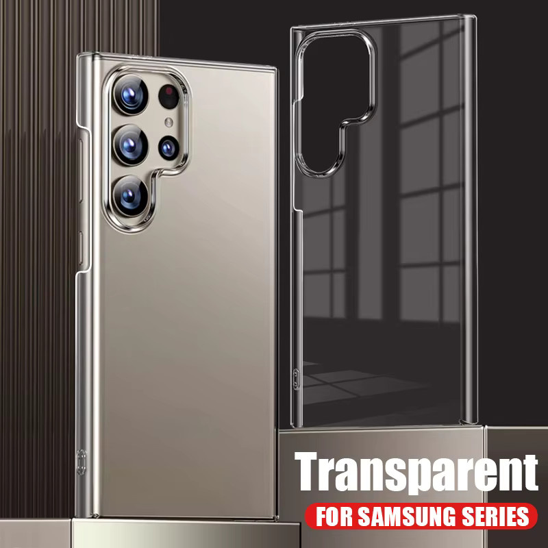 Transparente harte PC-Schutzhülle für Samsung Galaxy S25 S24 S23 S22 Ultra Plus FE sowie A15 A25 A34 A35 A53 A54 A55 A14 Handyhülle - Bild 2